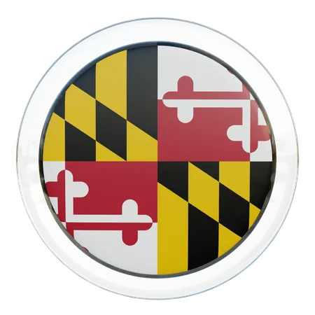 Maryland Flag  3D Illustration