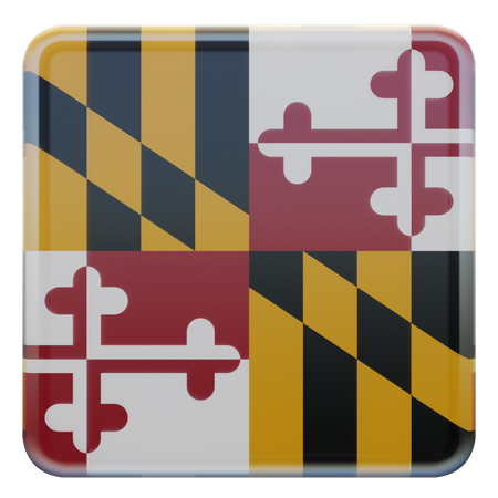 Maryland-Flagge  3D Icon