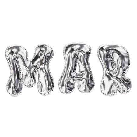 März Monat  3D Icon