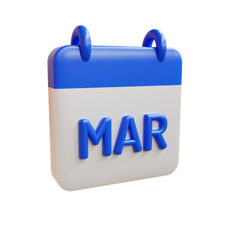 Marzo  3D Icon