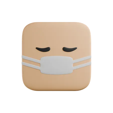 Mascarilla  3D Icon