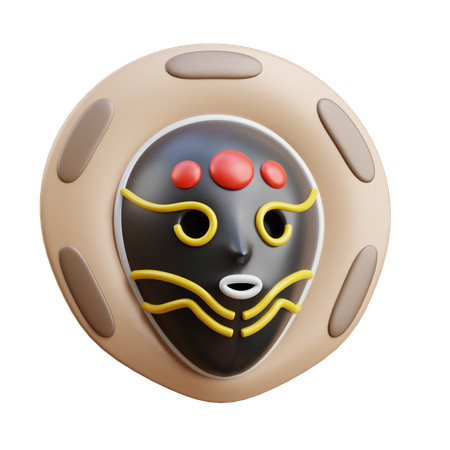 Máscara amazônica  3D Icon