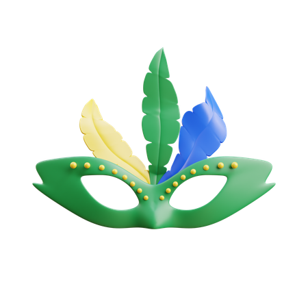 Máscara brasil  3D Icon