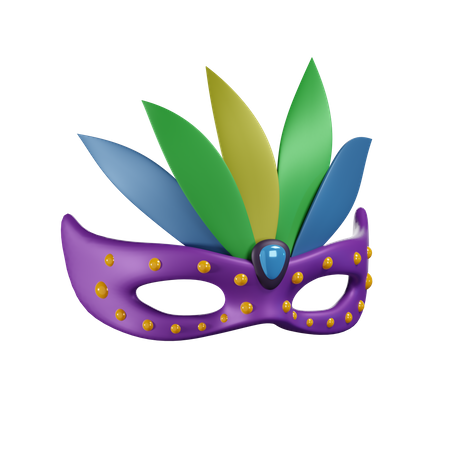 Máscara brasil  3D Illustration