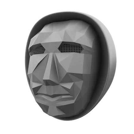 Máscara de juego de calamar  3D Illustration