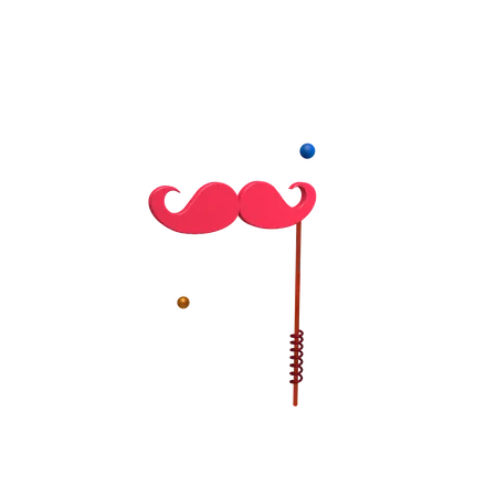 Máscara de bigote  3D Icon