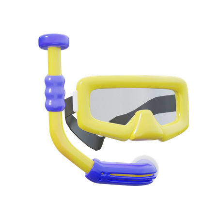 Máscara de buceo  3D Icon