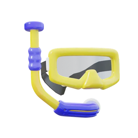 Máscara de buceo  3D Icon