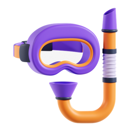 Máscara de buceo  3D Icon