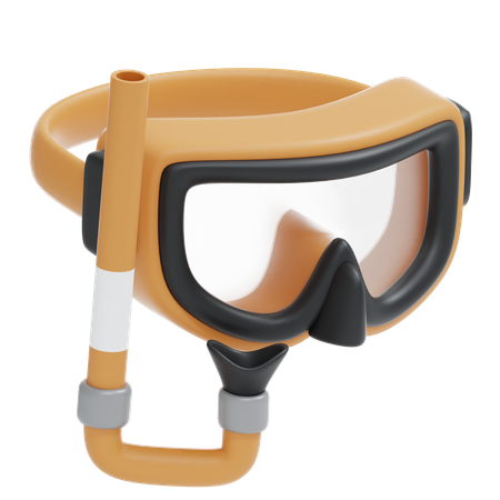 Snorkel y máscara de buceo  3D Icon