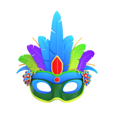 Máscara de carnaval  3D Icon