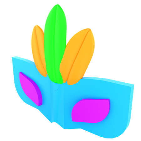 Máscara de carnaval  3D Icon