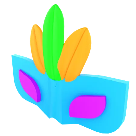 Máscara de carnaval  3D Icon