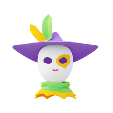 Mascara de carnaval  3D Icon
