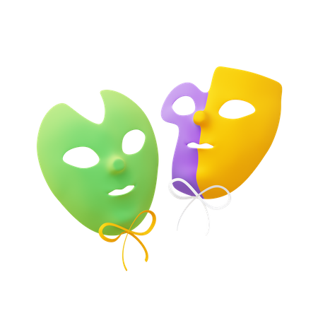 Mascara de carnaval  3D Icon