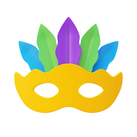 Mascara de carnaval  3D Icon
