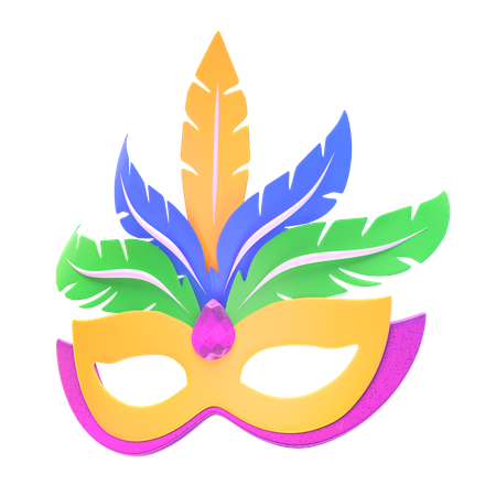 Mascara de carnaval  3D Icon