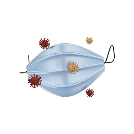 Máscara de coronavírus  3D Icon