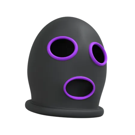 Máscara del crimen  3D Illustration