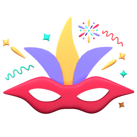 Máscara de fiesta  3D Icon