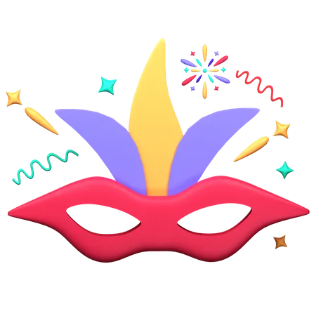 Máscara de fiesta  3D Icon