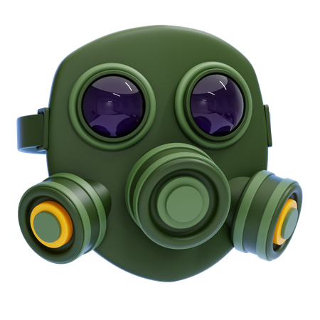 Máscara de gás  3D Icon