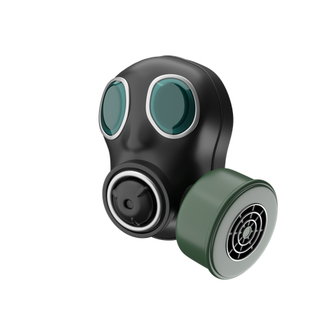Máscara de gás  3D Icon