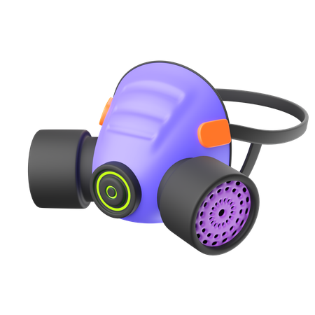 Máscara de gás  3D Icon
