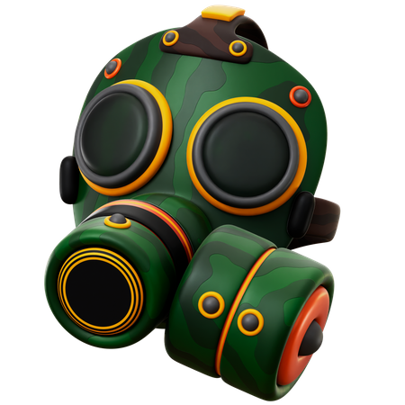 Máscara de gás  3D Icon