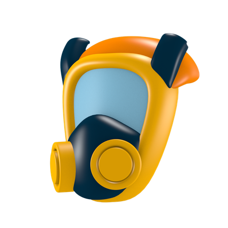 Máscara de gás  3D Icon