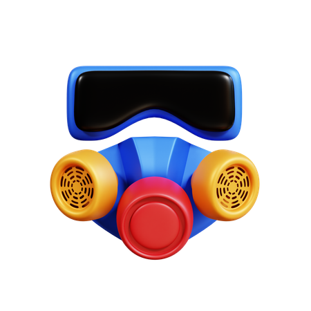 Máscara de gás  3D Icon