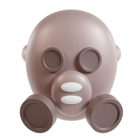 Máscara de gás  3D Icon