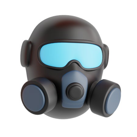 Máscara de gás  3D Icon