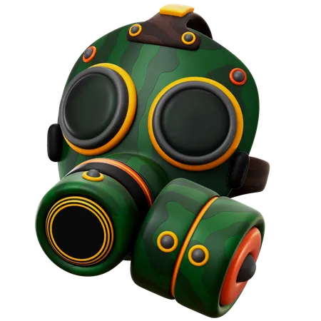 Máscara de gas  3D Icon