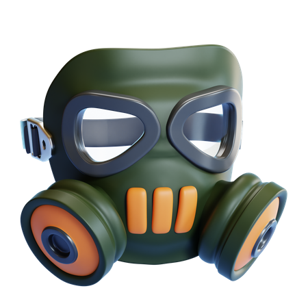 Máscara de gás  3D Icon