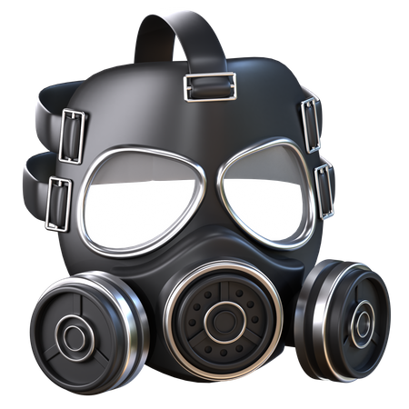 Máscara de gas  3D Icon