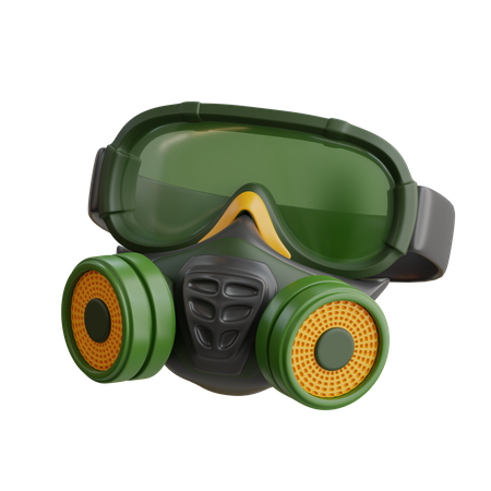 Máscara de gás  3D Icon