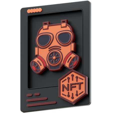 Máscara de gás nft  3D Icon