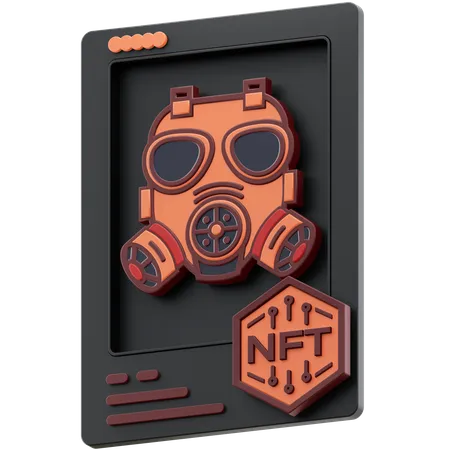 Máscara de gás nft  3D Icon