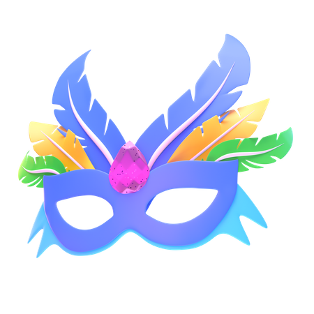 Máscara de mascarada  3D Icon