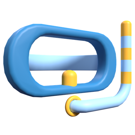 Máscara de mergulho  3D Icon