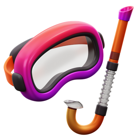 Máscara de mergulho  3D Icon