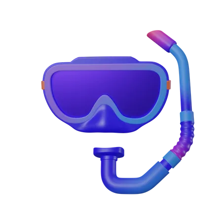 Máscara de mergulho  3D Icon