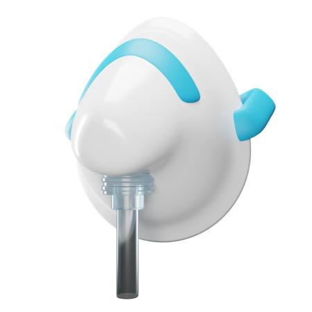 Máscara de oxigênio hospitalar  3D Icon