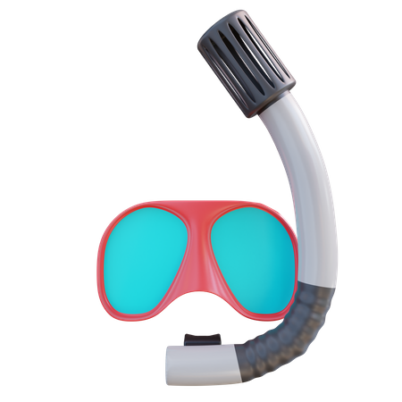 Máscara de snorkel  3D Icon