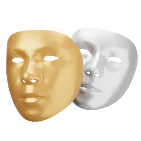 Máscara de teatro  3D Icon