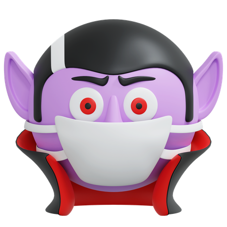 Vampiro usando máscara  3D Icon