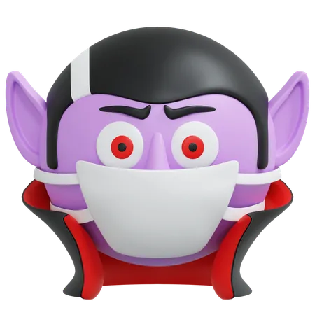 Vampiro usando máscara  3D Icon