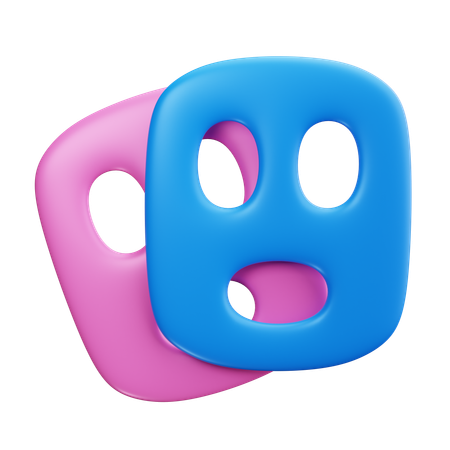 Máscara facial  3D Icon