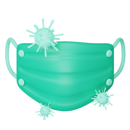 Máscara facial cirúrgica  3D Icon